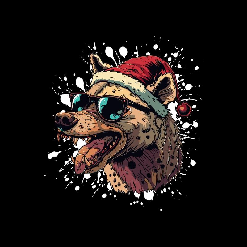 Hyène Noël drôle