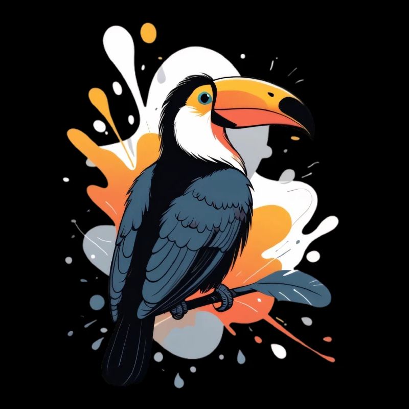 Explosion de couleur du toucan