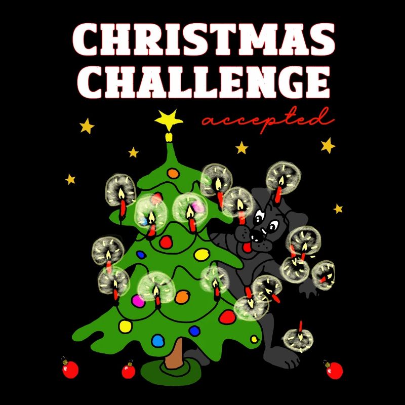 Christmas Challenge Accepts Dog