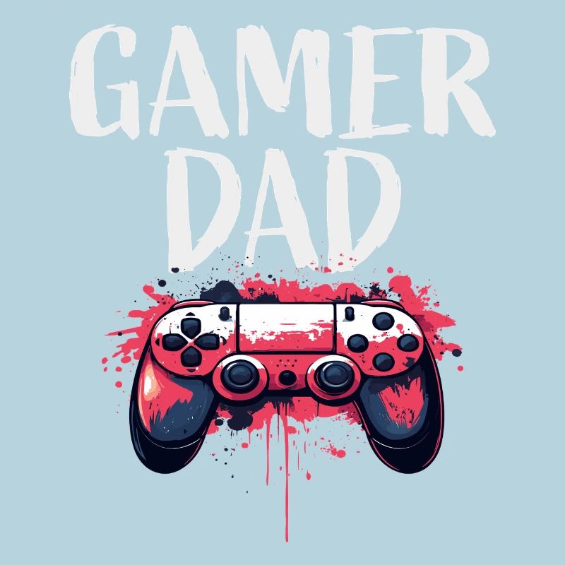Gamer Dad Controller Kunst