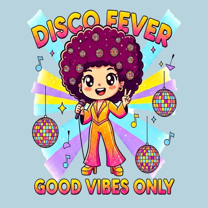 DISCO FEVER Cute Comic 70er