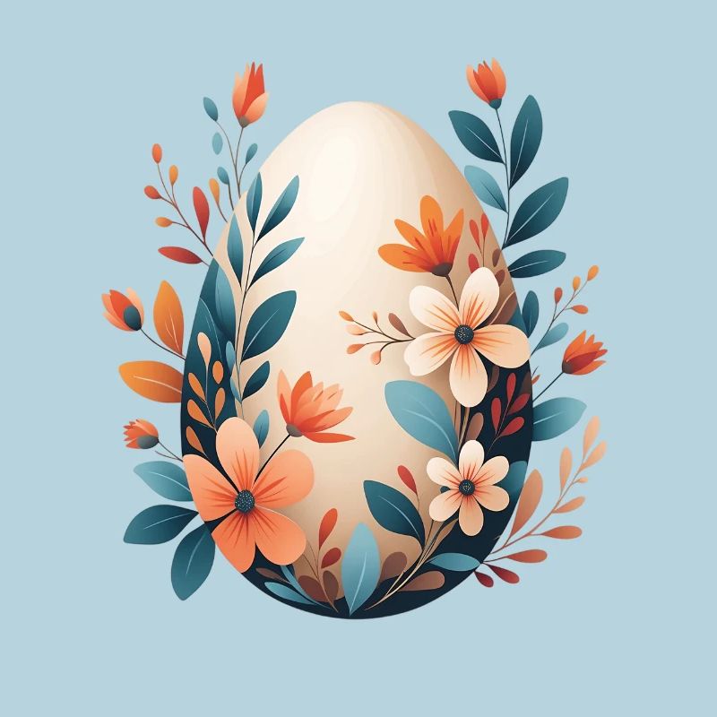 Spring Flower Egg