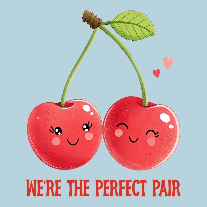Kirschen-Duo: Ein perfektes Paar Liebe