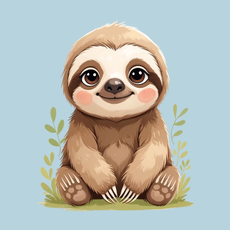 Mignonne Sloth Sitting