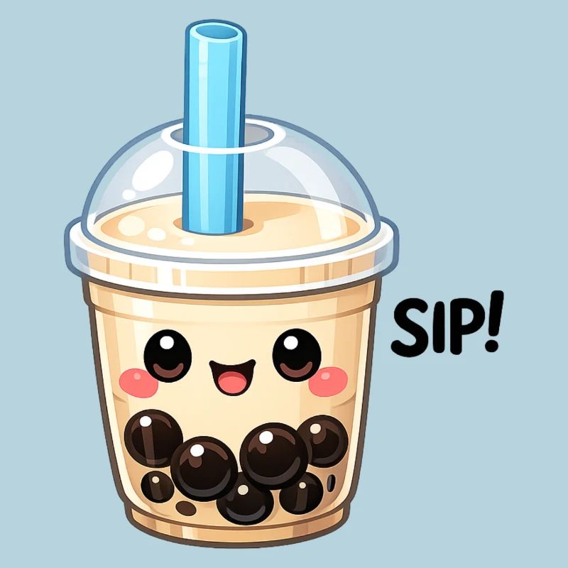 Kawaii Boba Milchtee Becher
