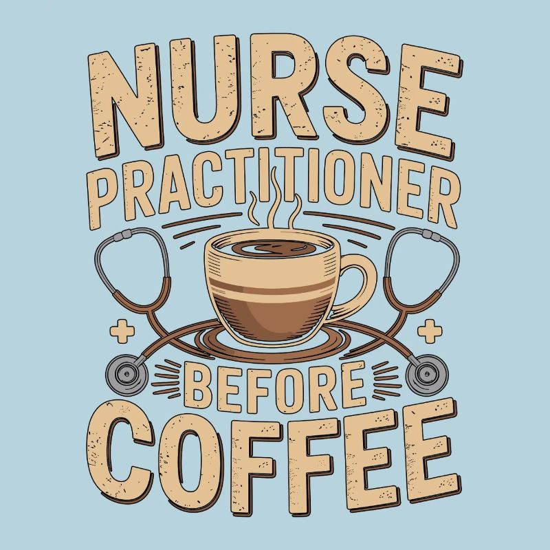 Nurse Practitioner Before Nursing Coffee Lover