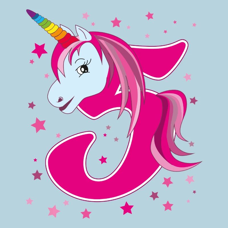 Licorne, 5 ans, 5e anniversaire, enfant