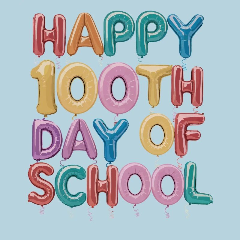 Conception de ballons du centième jour d’école