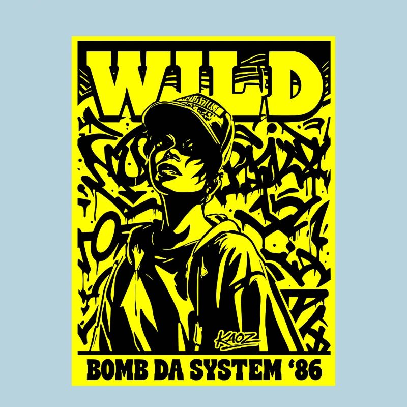 Affiche graffiti Wild Bomb Da System 86