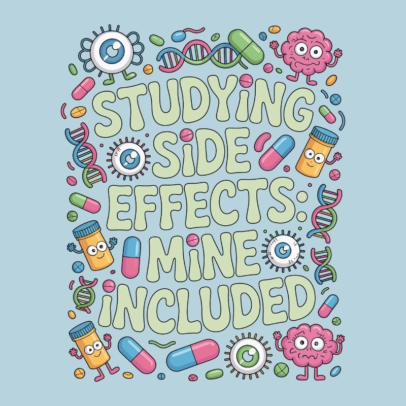 Pharmacist Student Studying Side Effects Science