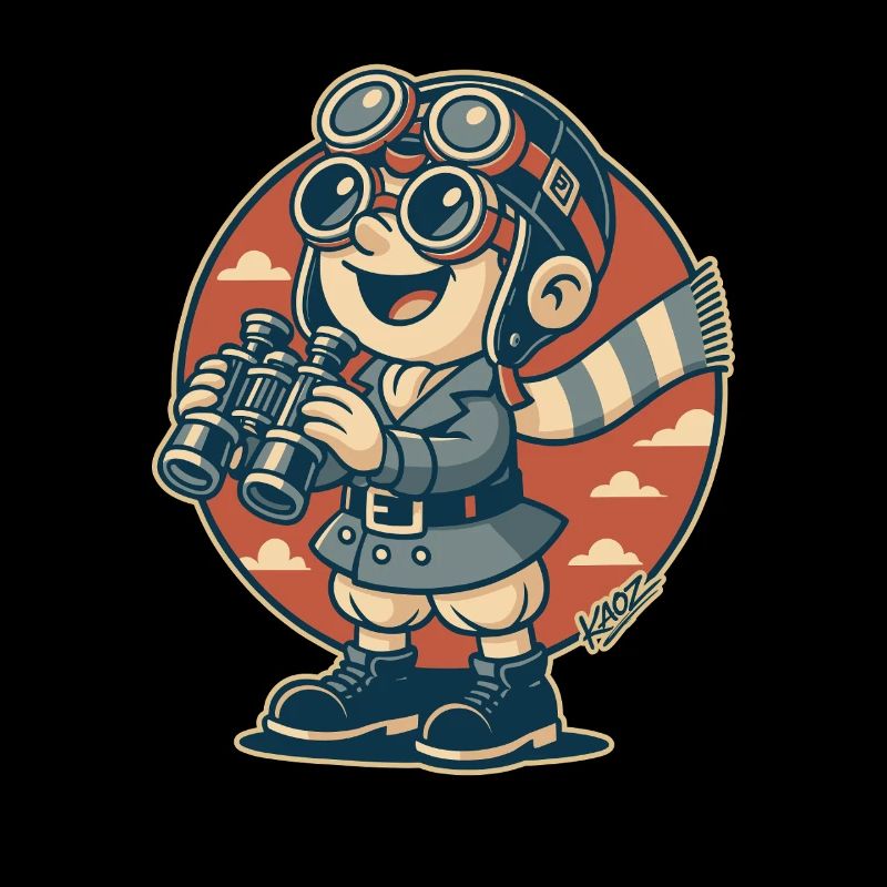 Aviator Scout with Binoculars
