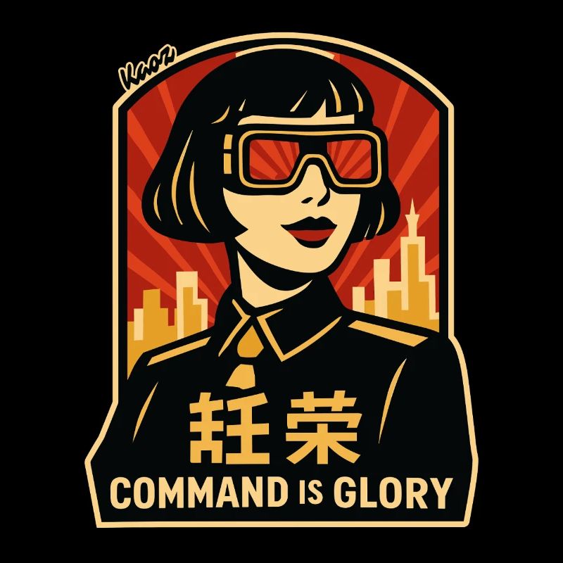 Command Is Glory Retro-Poster