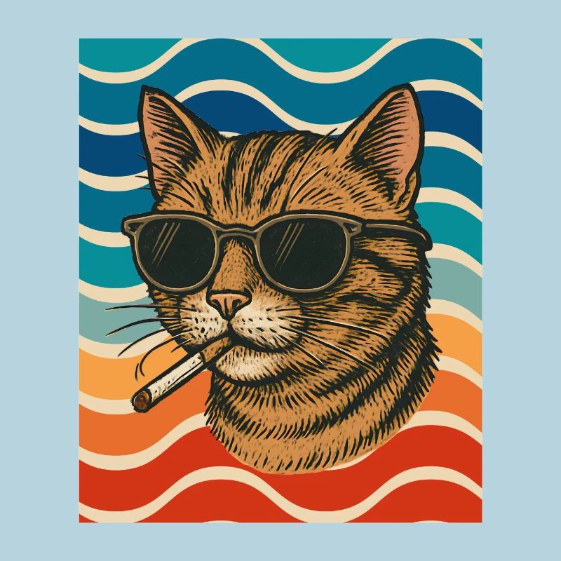 Katzensommer Sonnenbrille Zigarette