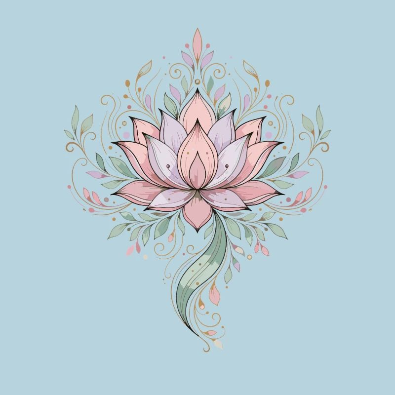 Pastel Lotus Mandala