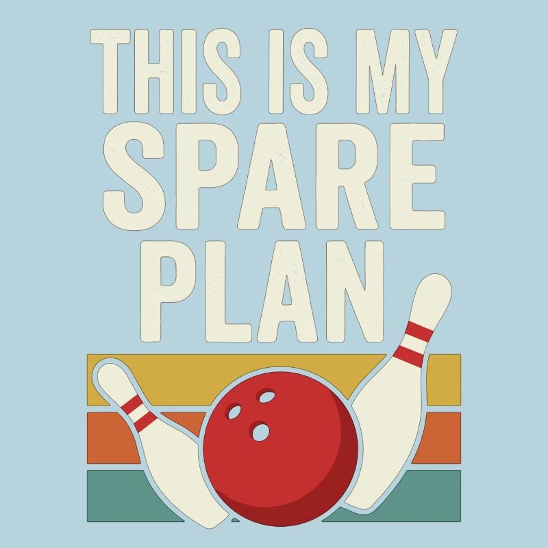 Voici mon plan de rechange pour le design rétro de bowling