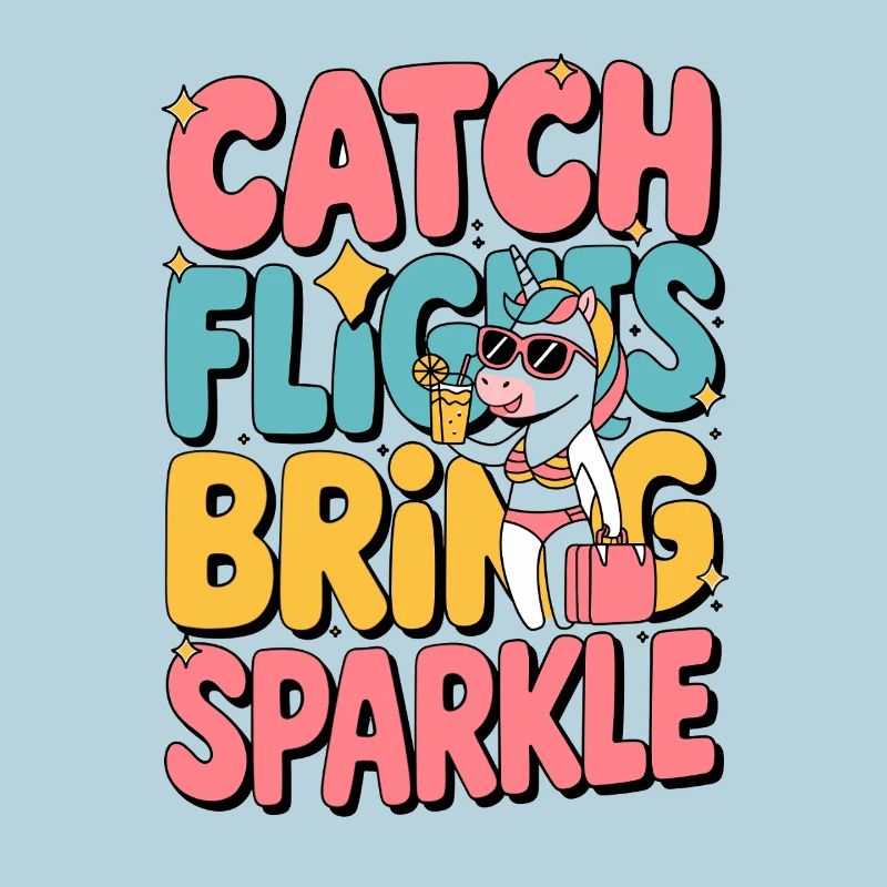  Catch Flights Bring Sparkle Einhorn Urlaub Sommer