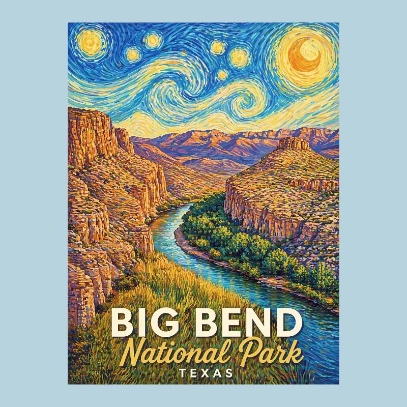 Éclaboussure de couleurs du parc national de Big Bend
