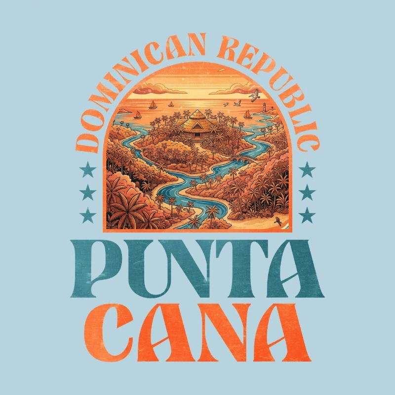 Conception des îles tropicales de Punta Cana
