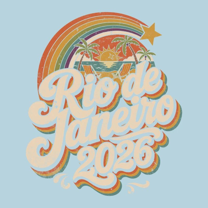 Rio 2026 Retro-Logo