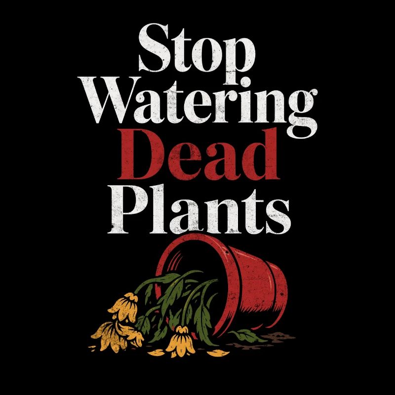 Arrête d’arroser les plantes mortes