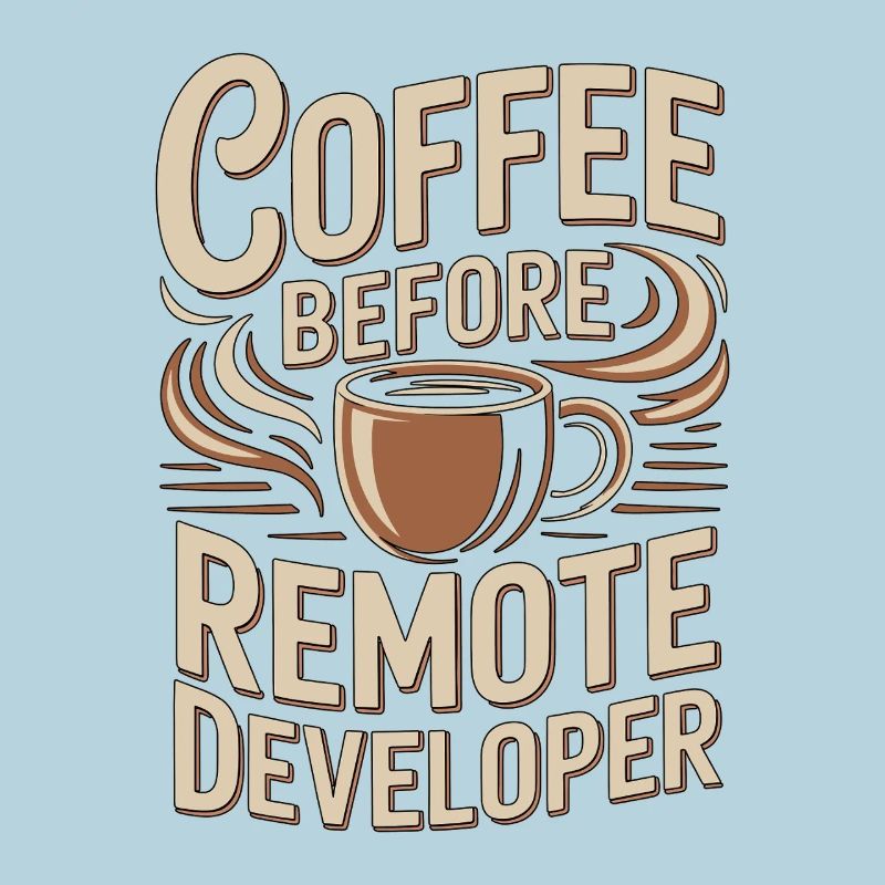 Remote Developer Coffee Remote Tech Coffee Lover