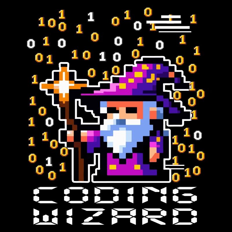Zauberer-Pixel-Code