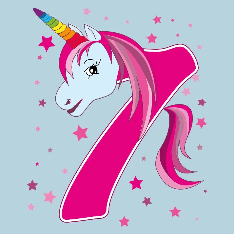 Licorne, 7 ans, 7e anniversaire, enfant