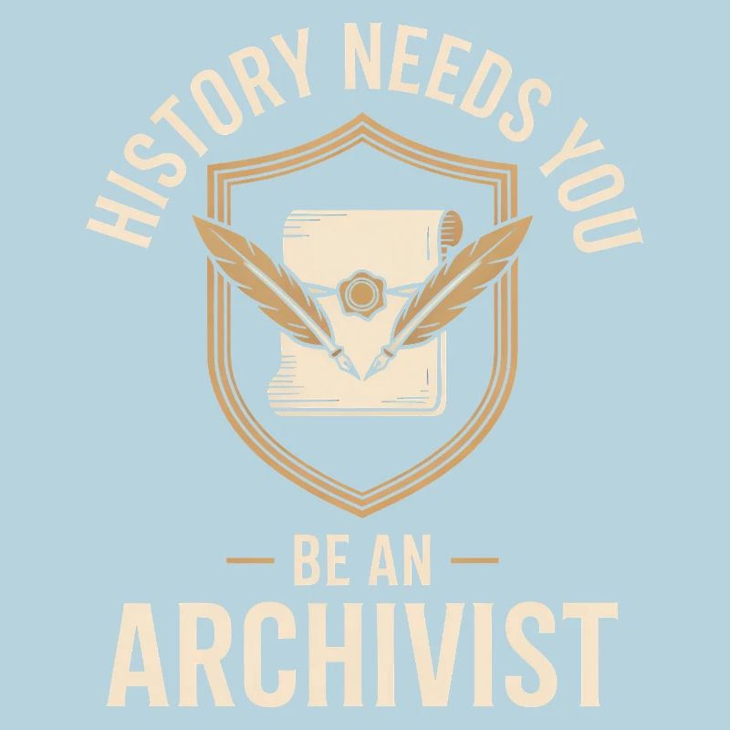 Archivist Crest with Quill Badge