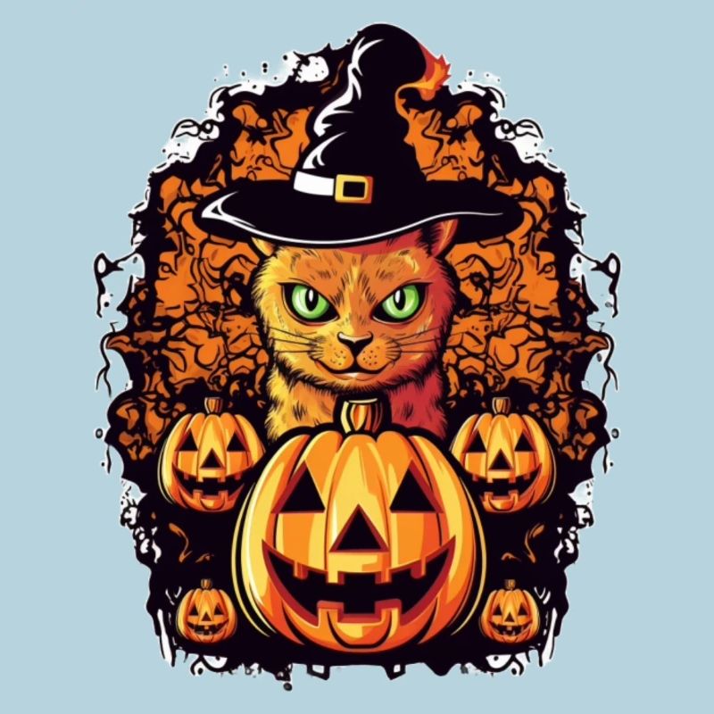 Cat Magic Halloween Design