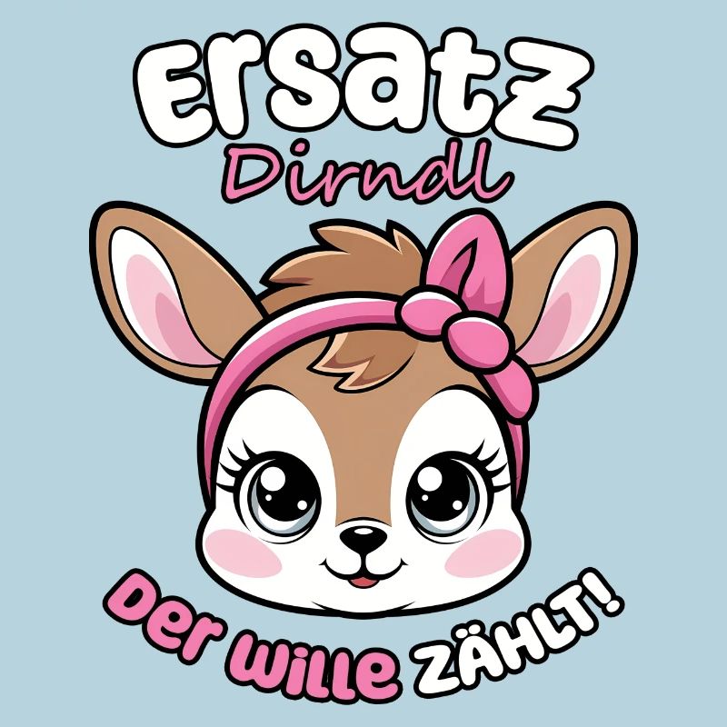 Kawaii Hirsch dit dirndl de remplacement, la volonté compte !