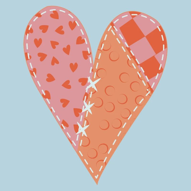 Patchwork Heart No10
