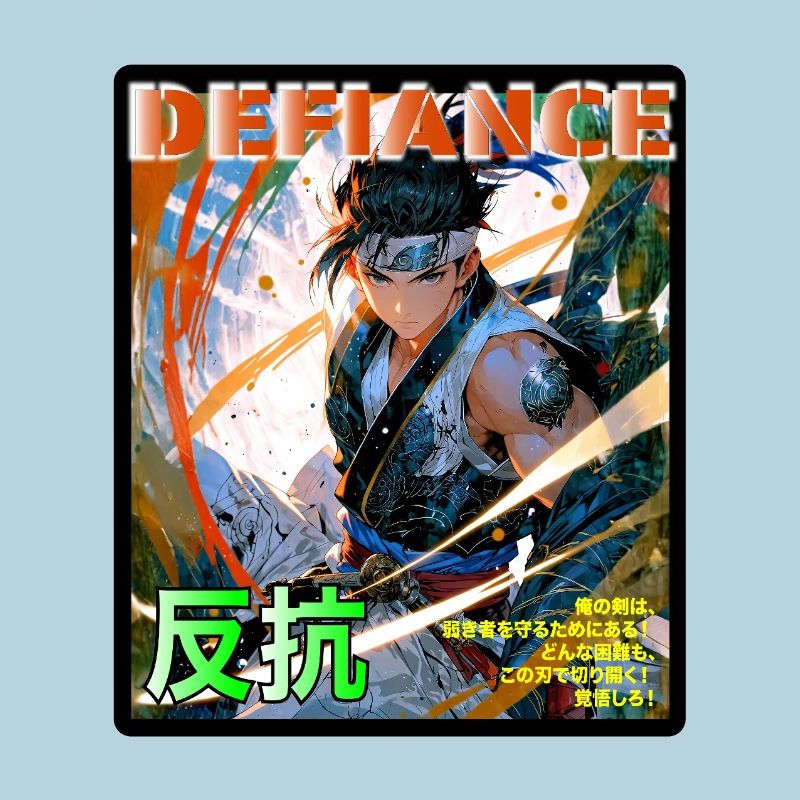 Kampfgeist Samurai Illustration