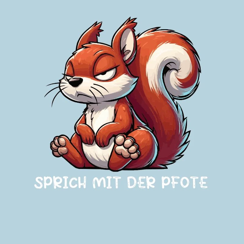 Sprich mit der Pfote Eichhörnchen Eichhorn Nager