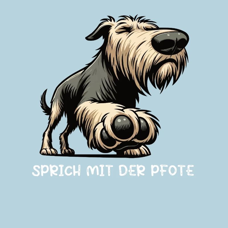 Sprich mit der Pfote Irischer Wolfshund Wolfshunde