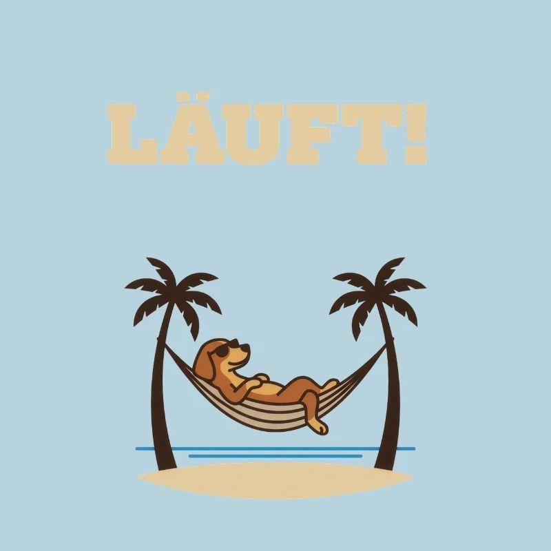 Course – Chien dans le hamac