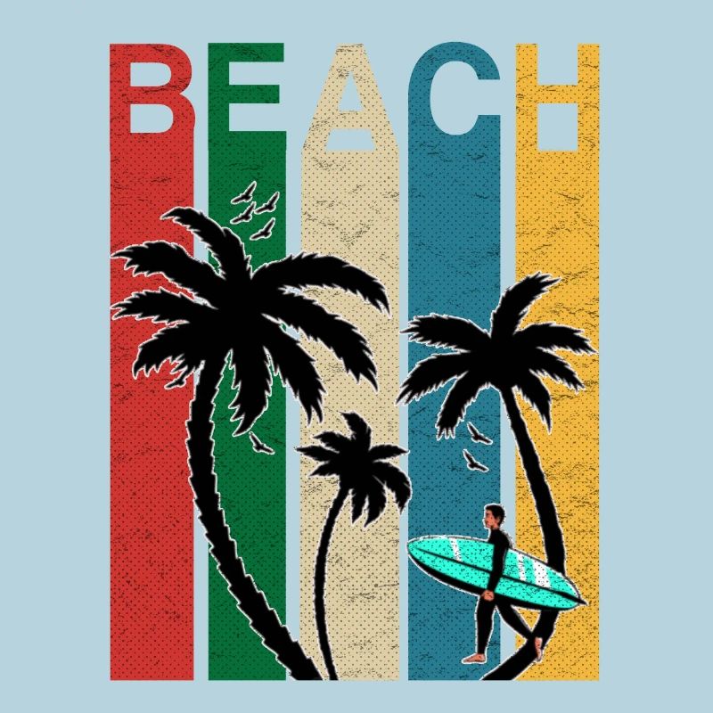 Colored Beach Fun