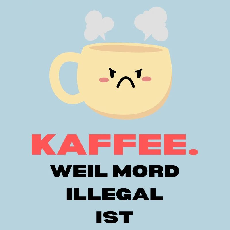 "Coffee because murder is illegal" Coffee lovers
