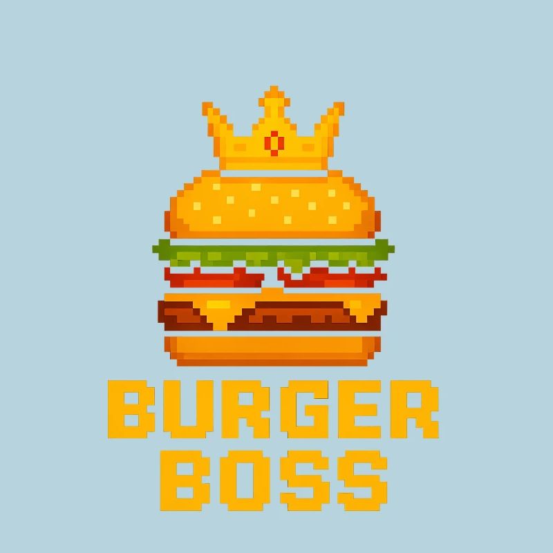 Burger Chef Pixel Burger