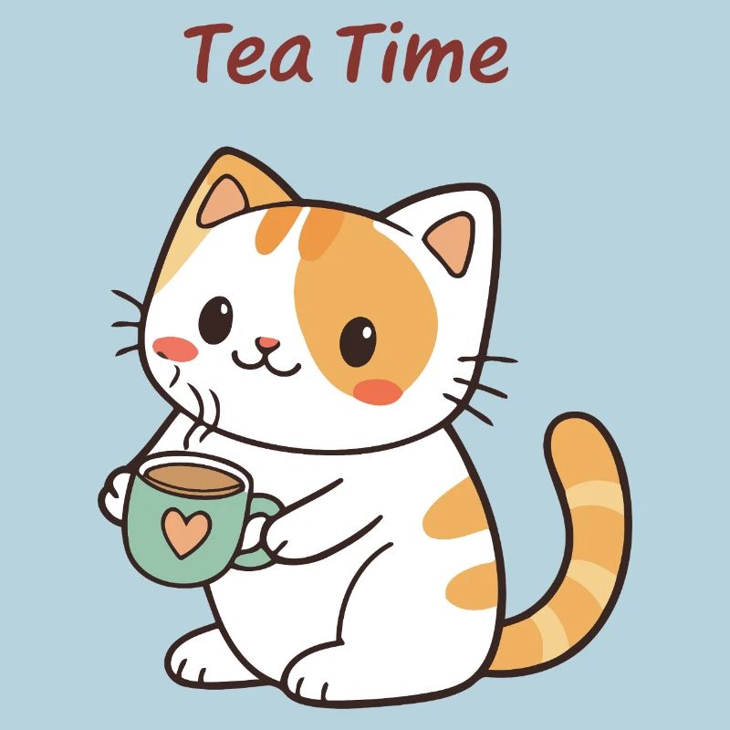 Chat Tea Time Doux