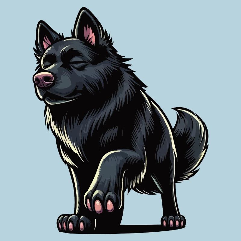 Schwarzer Schäferhund Schäferhundbesitzer 