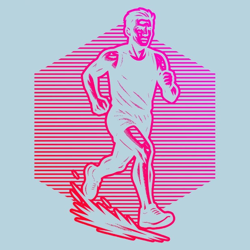 Illustration de course pour la course