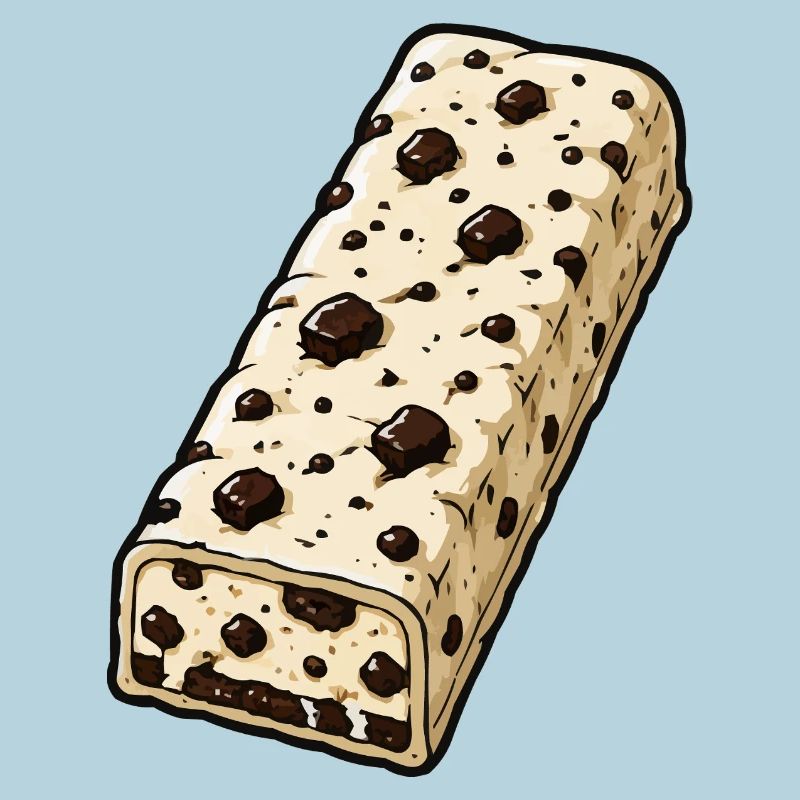 Chocolate Bar with Chocolate Chip Pattern