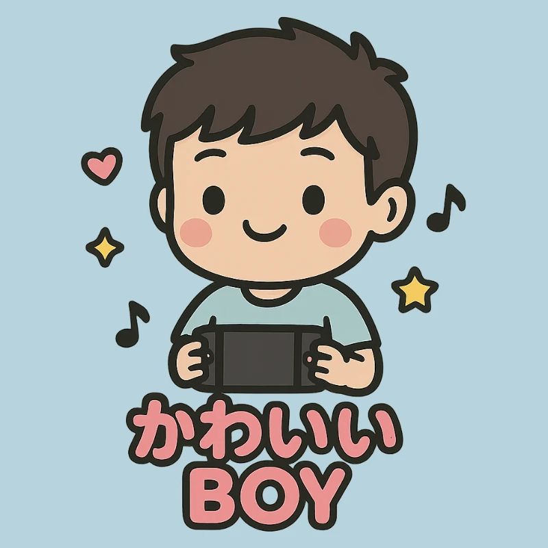 Cute boy with game controller
