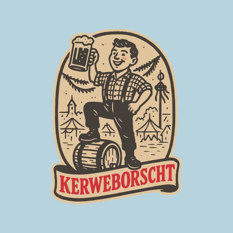 Kerweborscht – illustrierter Dialekt und Tradition