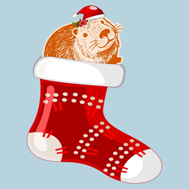 WEIHNACHTSMANN WEIHNACHTSSTRÜMPFE CAPYBARA