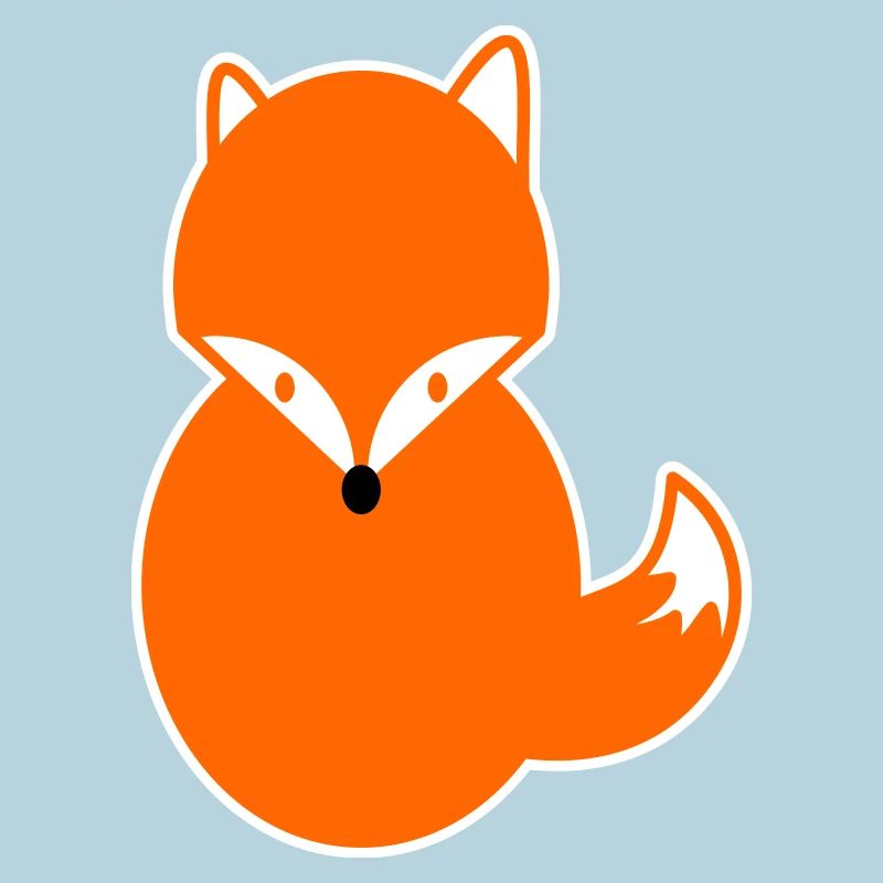 Redhair Fox – Funny Kawaii Comic Design Fox