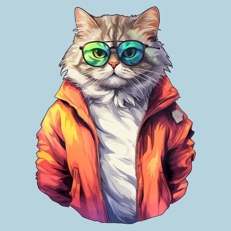 Coole 80s Katze