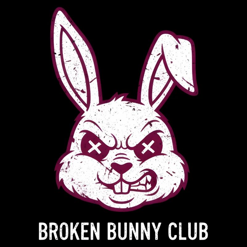 Fête de Pâques Heavy Metal Rocker Easter Egg Easter Bunny