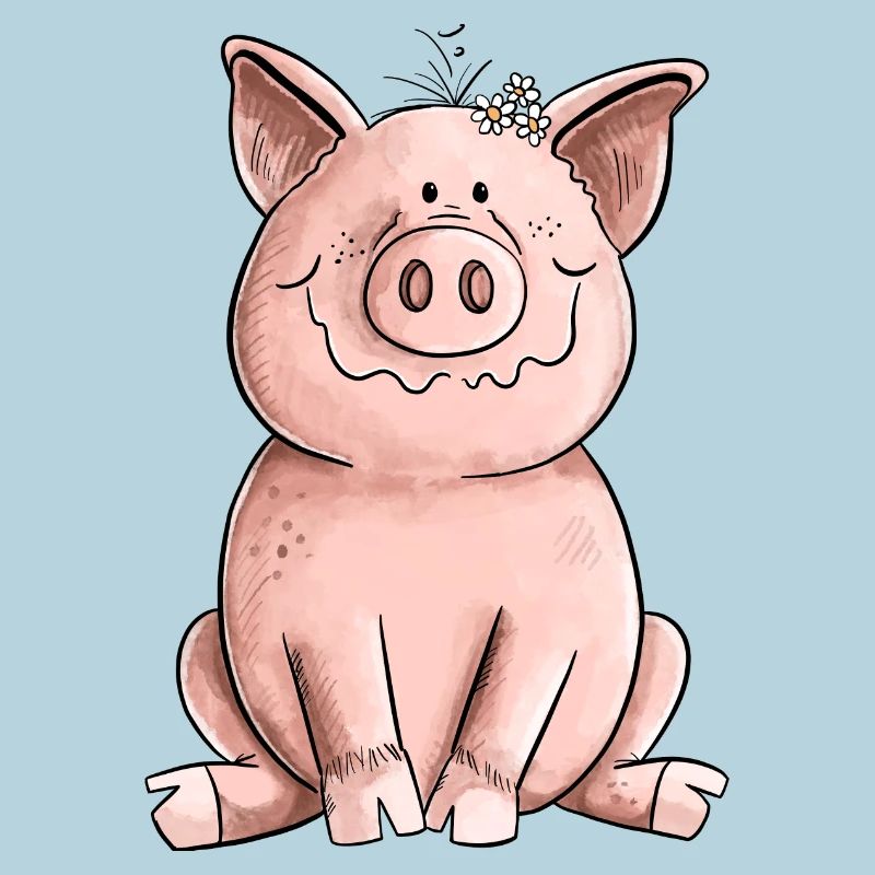 Cochon heureux