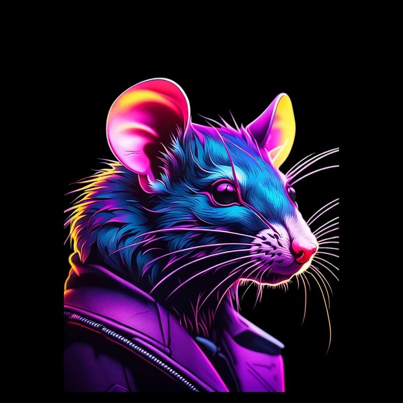 Neon Rat en Cuir Blouson